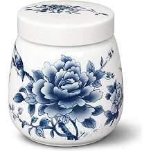 Egg Coddler, 2-Eggs Ceramic Coddled Egg Cups with Lid, 7.5oz Light Blue