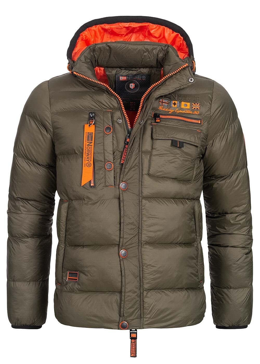 Geographical Norway Hombre Acolchado Chaqueta de Invierno Citernier Capucha