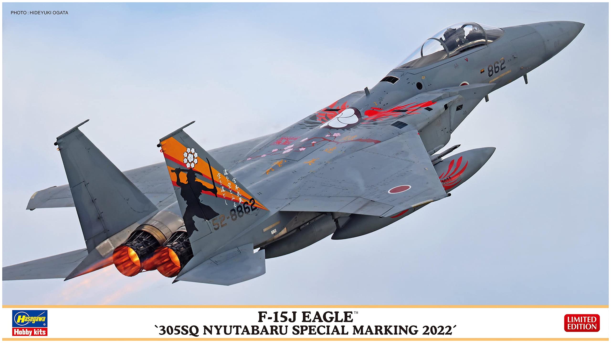 Hasegawa2442 1/72 F-15J Eagle, 305SQ Nyutabaru Special Marking2022 Model Kit, Multi-Colour