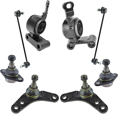 TRQ Kit de suspensión delantera, brazo de control de rótula, soporte de montaje de barra estabilizadora, enlace estabilizador compatible con Mini