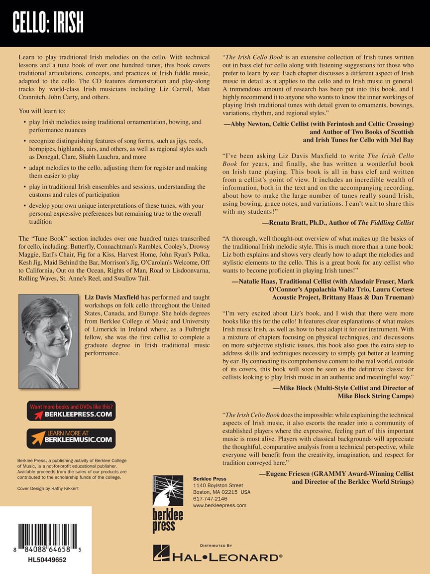 The Irish Cello Book: Traditional Tunes & Techniques