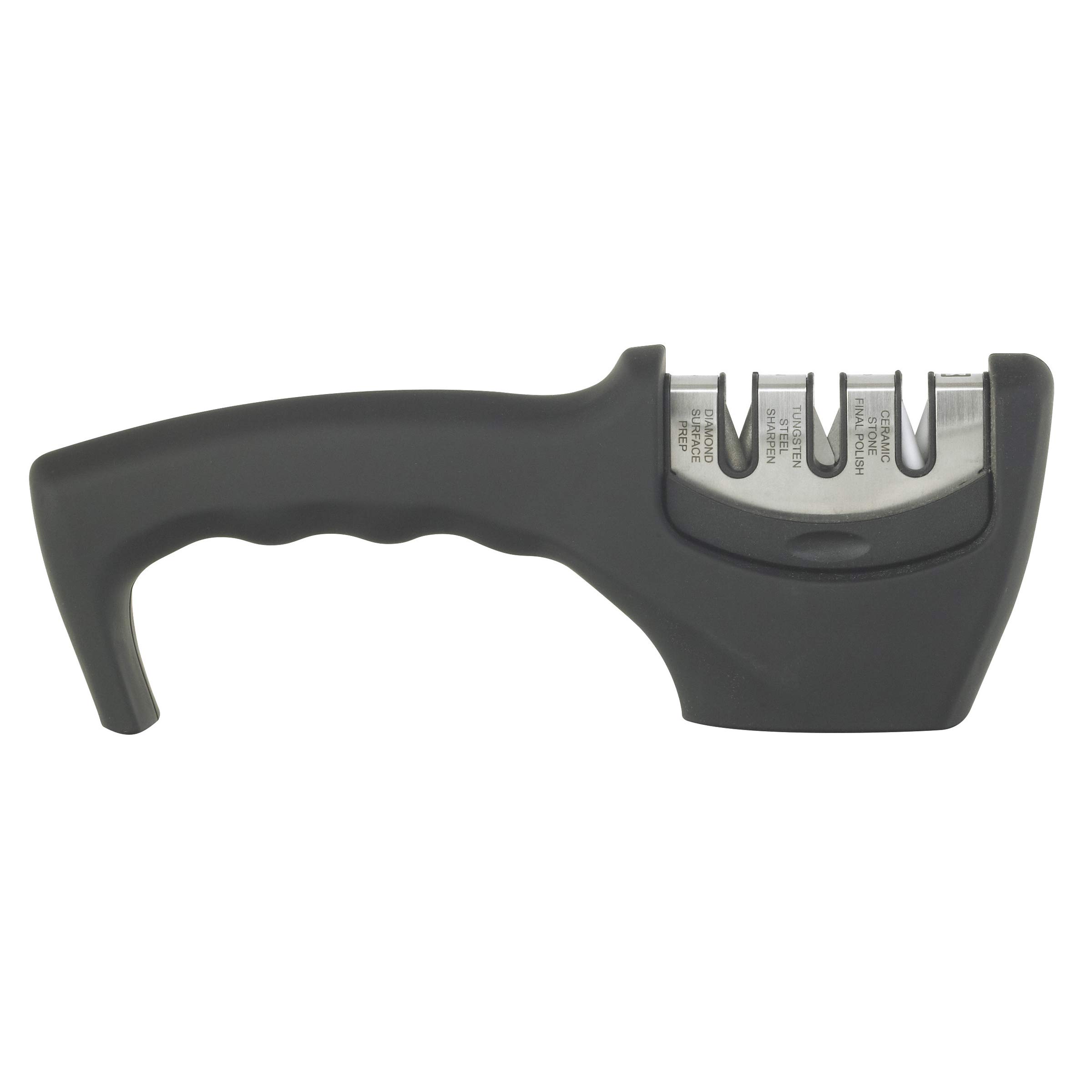 Richardson Sheffield 3 in 1 Pull-Through Kitchen Knife Sharpener, Black