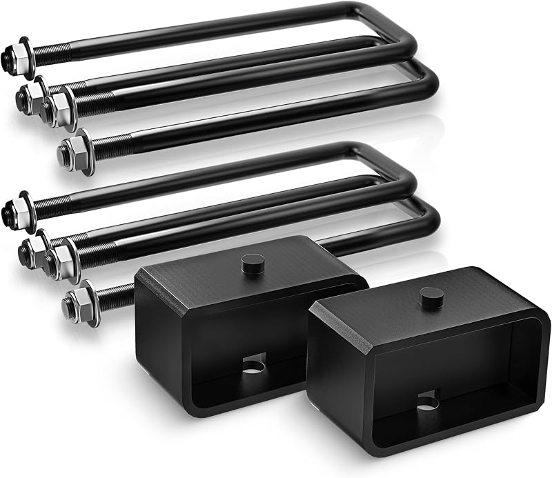 Kit de Lift Traseiro MAXRACING 2" com Blocos e Grampos em U para Silverado e Sierra 1500