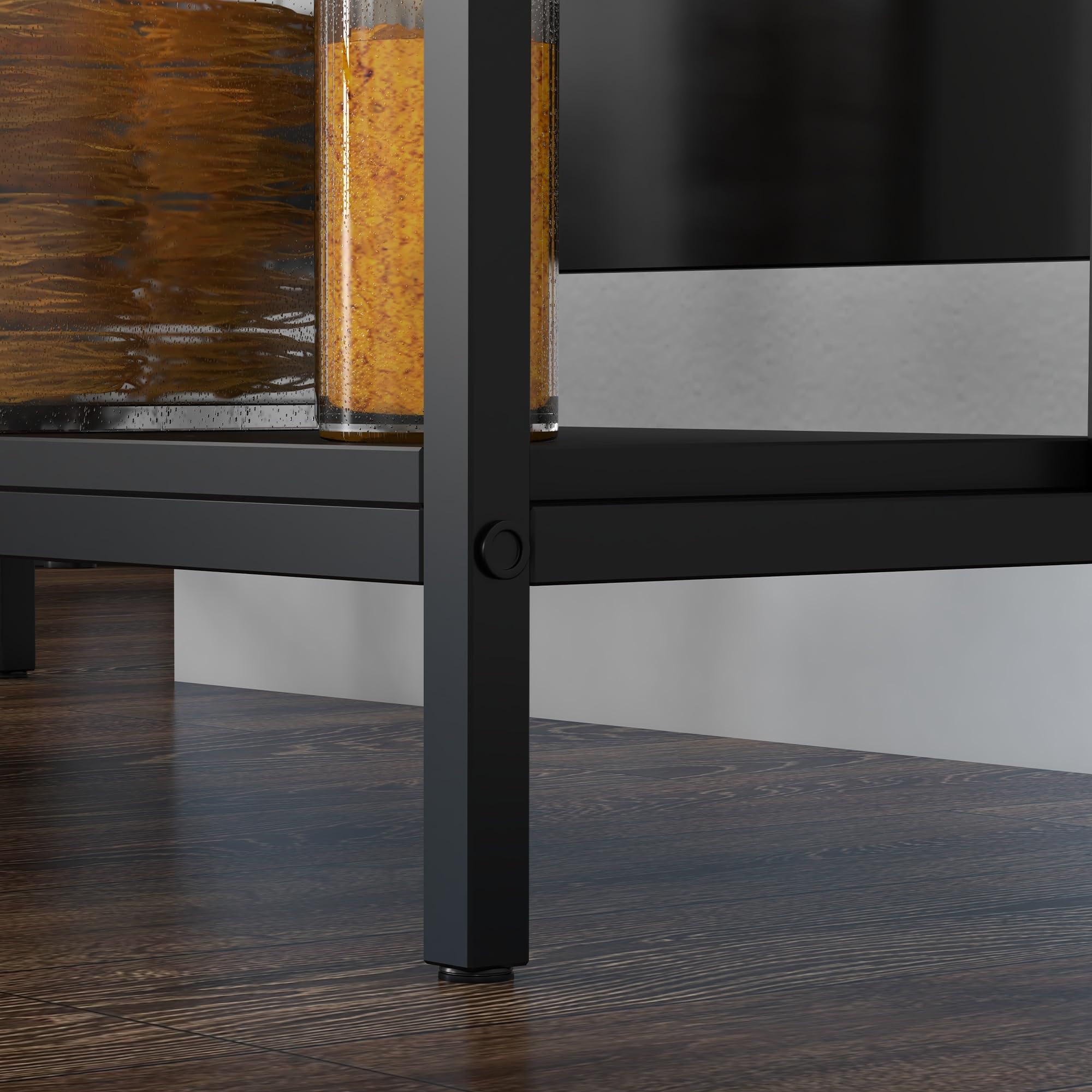 HOMCOM Isola da Cucina Bancone Bar con Ripiani, Scaffale da Cucina con Piano Effetto Marmo e Struttura in Metallo, 100x50x90cm, Nero e Bianco