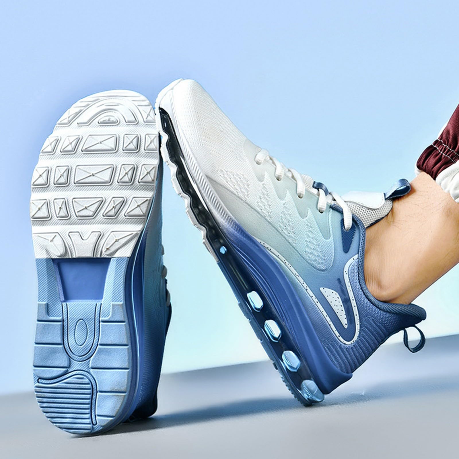 Scarpe da corsa e per il tempo libero da uomo traforate con suola morbida | Comode scarpe senza lacci con design classico adatto per feste di lavoro ed eventi di danza