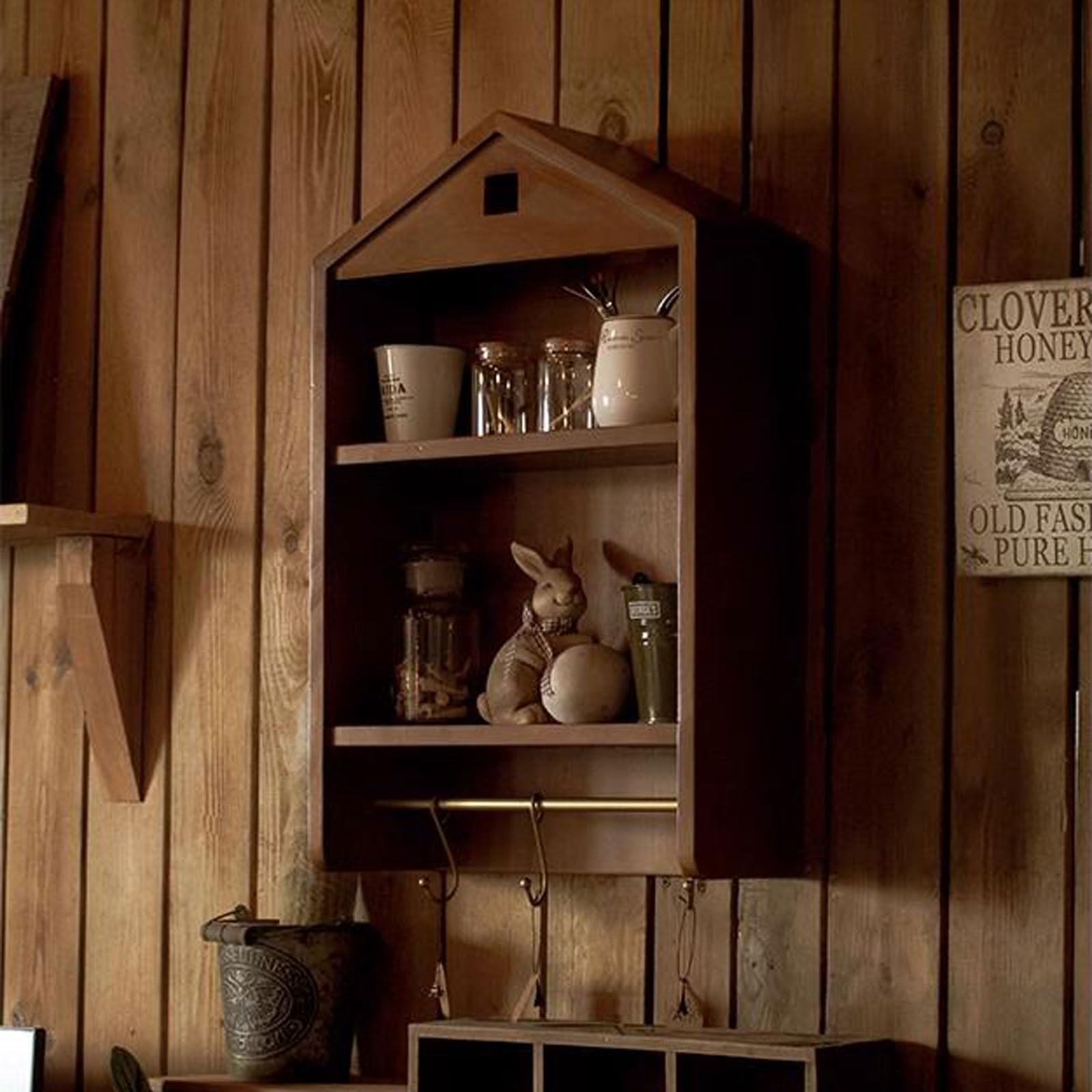 Pływająca półka Strona główna Vintage pływające półki montowane na ścianie Dekoracje