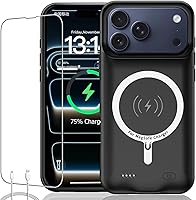 Vista 13 de Funda de batería para iPhone 11, batería recargable portátil extendida de 10000 mAh, compatible con iPhone 11 (6.1 pulgadas), funda de carga