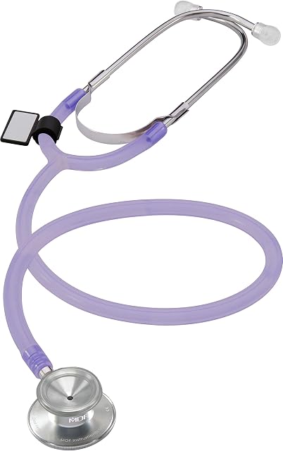 MDF® Dual Head Lightweight Stethoscope - Translucent Purple (MDF747I-CH)