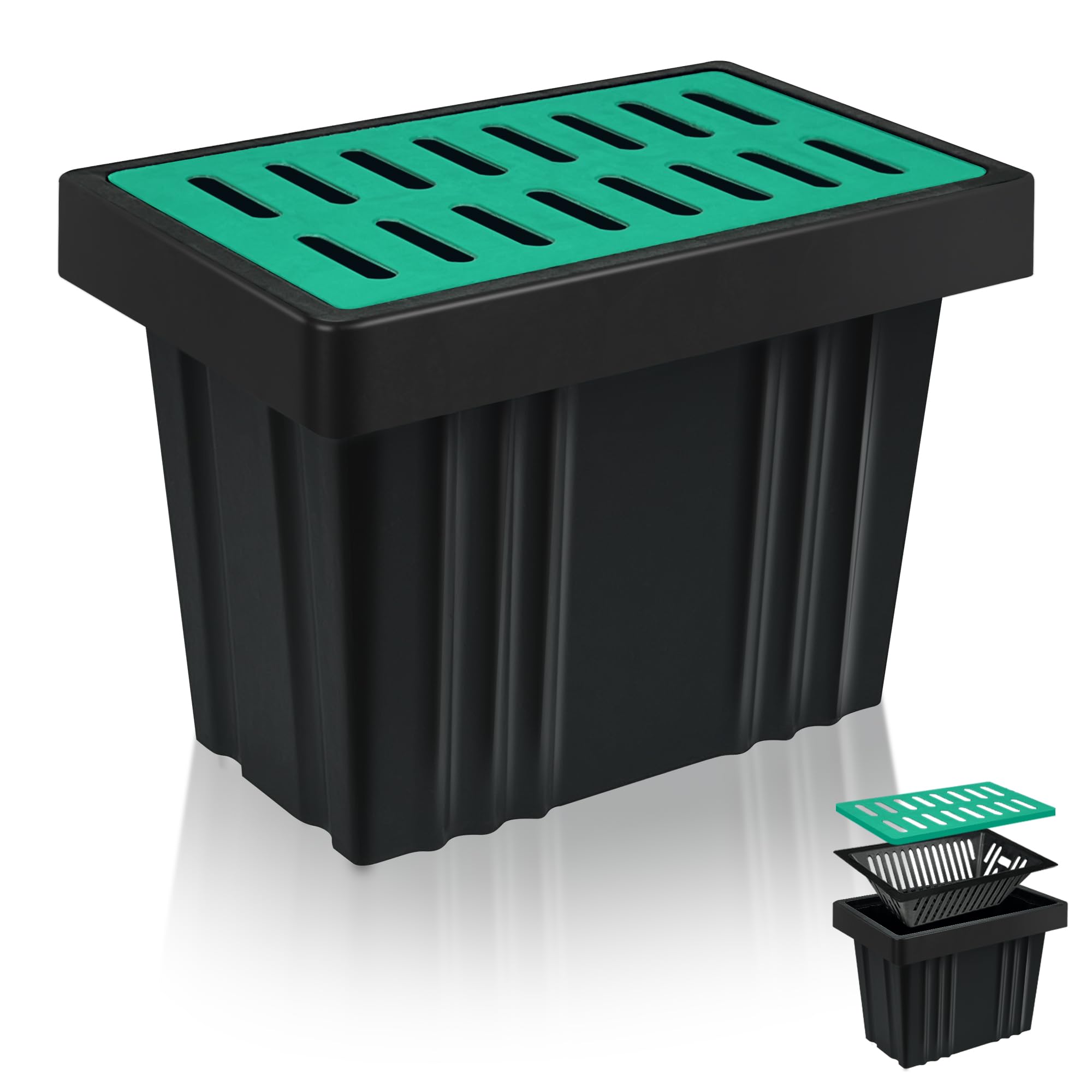 Boîte de drainage des eaux pluviales en FRP robuste pour tuyau