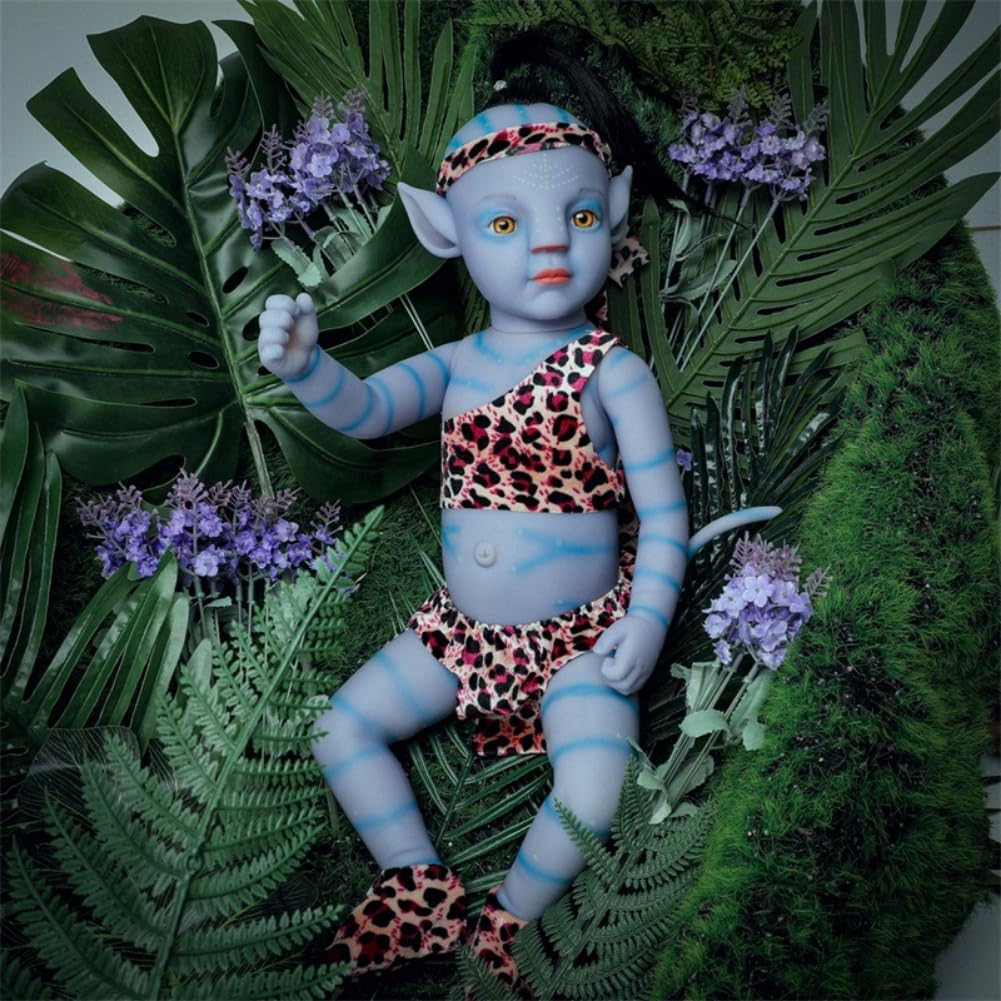 Reborn Avatar Figurki 30 cm świecące w ciemności silikonowe realistyczne lalki dla niemowląt noworodków zabawki awatar z akcesoriami do karmienia dla n