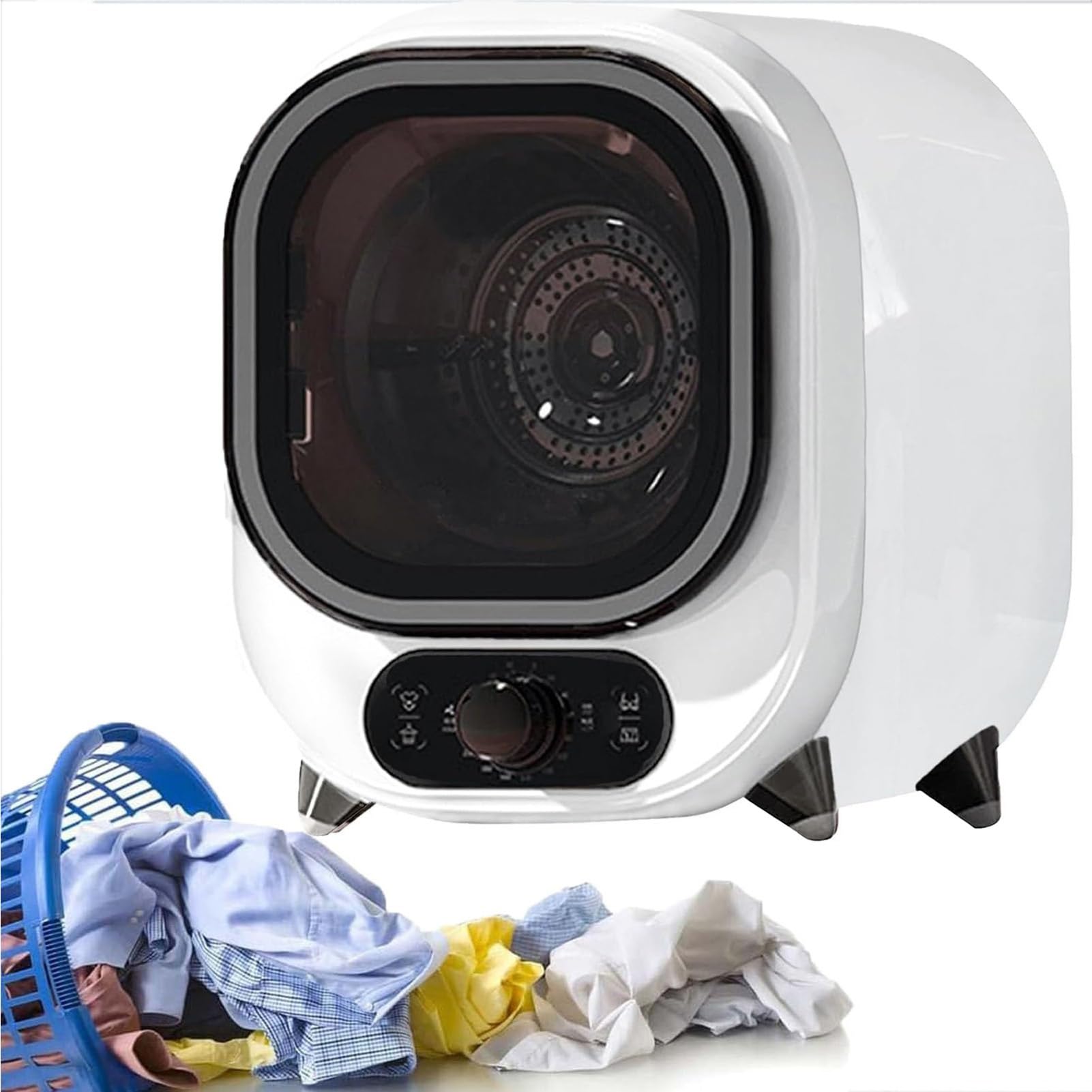 Secadora De CondensacióN PortáTil PequeñA Con Tina De Acero Inoxidable, Compacta Y Ligera, Con Capacidad De Carga De 0.8 Kg, Ideal Para Hogares, Apartamentos Y Autocaravanas(B)