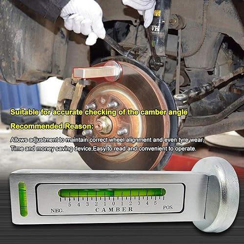 Miniatura 6 de KATUR Herramienta de calibre universal para coche/camión magnético Camber Castor Strut Herramienta de alineación de rueda para automóvil (paquete de