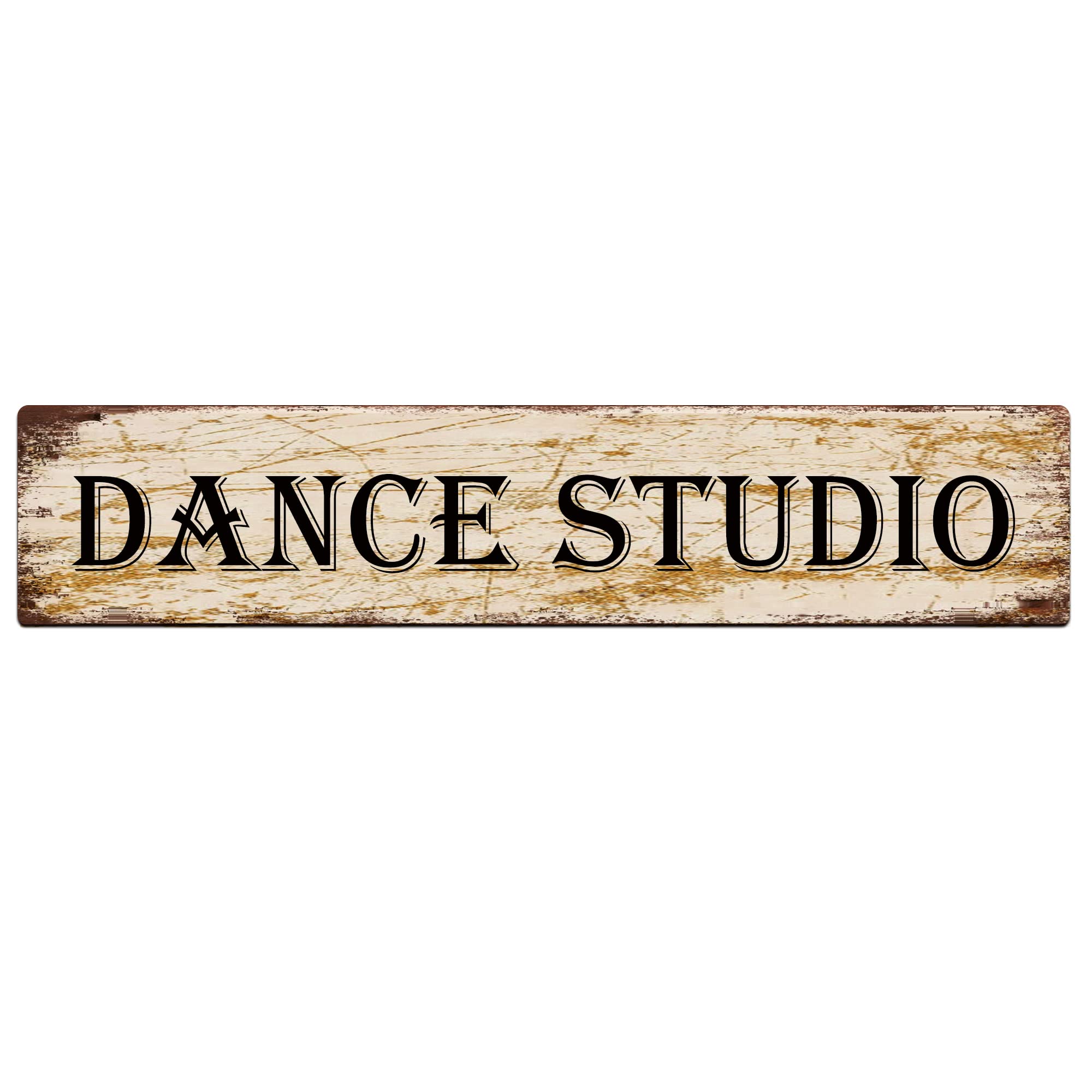 Dance Studio Retro Tin Signs Aluminum Metal Sign for Kitchen Home Garden Wall Bar Cafe Decor 4x16 Inch