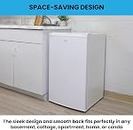 Koolatron Congélateur profond – 3 Paniers à fils, Garage prêt, Entreposage de la viande, Dégel manuel, Space Sauver, Pour la maison, Appartement, Sous-sol, Dortoir, Chambre, 3.1 Capacité des pieds cubiques Blanc