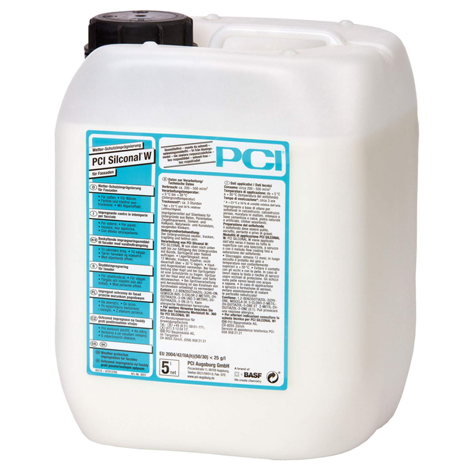 PCI Silconal® W Wetter-Schutzimprägnierung für Fassaden