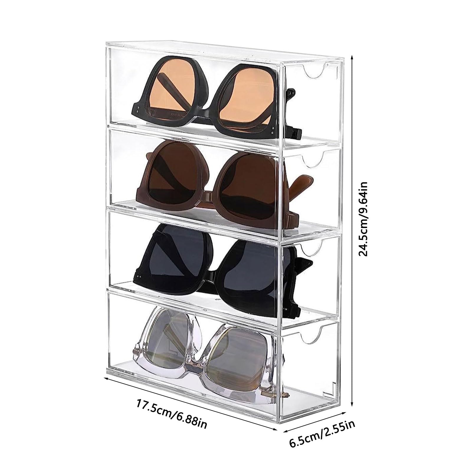 IDesign Organizer 5 Cassetti Trasparente Per Trucchi E Accessori - Portaoggetti Per Bagno, Scrivania, Minuterie - Foto 5