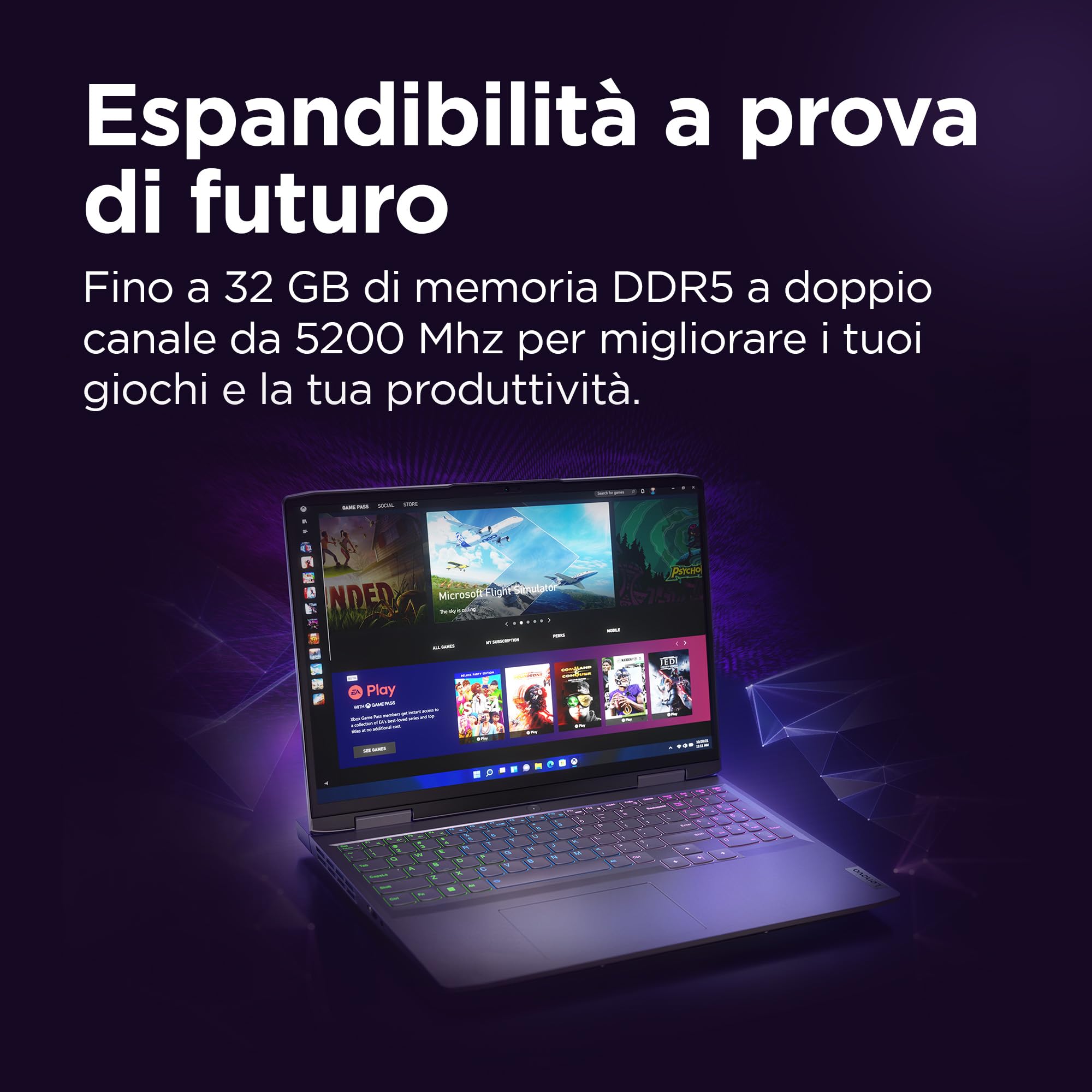 Lenovo LOQ Notebook Gaming 15.6" FHD (1920x1080), 144Hz, Intel Core i5-13500H, RAM 16GB (2x8GB), 512GB SSD, NVIDIA GeForce RTX 4060 8GB GDDR6, Windows 11 Home, Tastiera Retroilluminata, Storm Grey