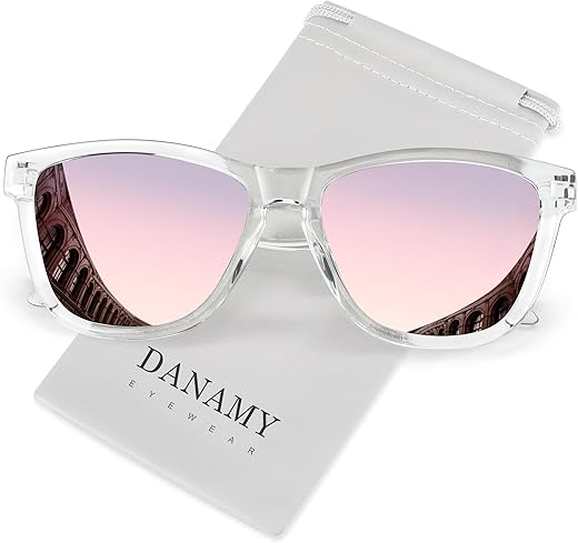 DANAMY Women’s Polarized Mirrored Sunglasses Review: Trendy UV400 Designer Sun Glasses