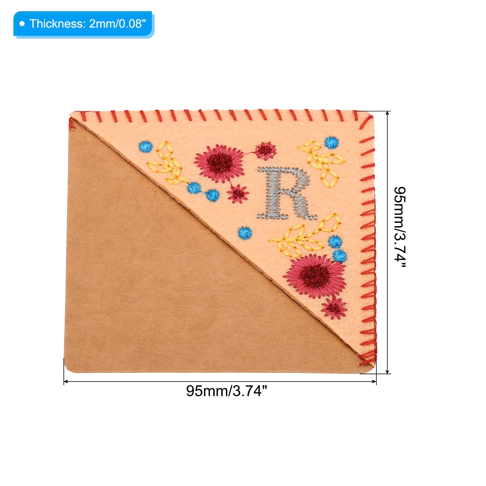 PATIKIL Personalized Embroidered Corner Bookmark - Image 2