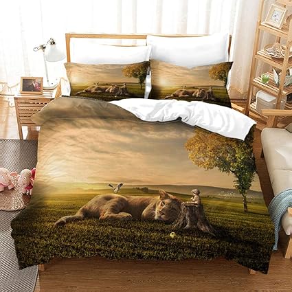 Amazon 布団カバー シングル 3点セット 180x2cm 夢の世界 布団カバー シングル 3点セット 2 3ピース ツイン フル クイーン キング ボックスシーツ ベッド用 封筒式 優しい肌触り 柔らかい 通気性 抗菌 防臭 四季通用 掛布団カバー 枕カバーx2 寝具カバーセット