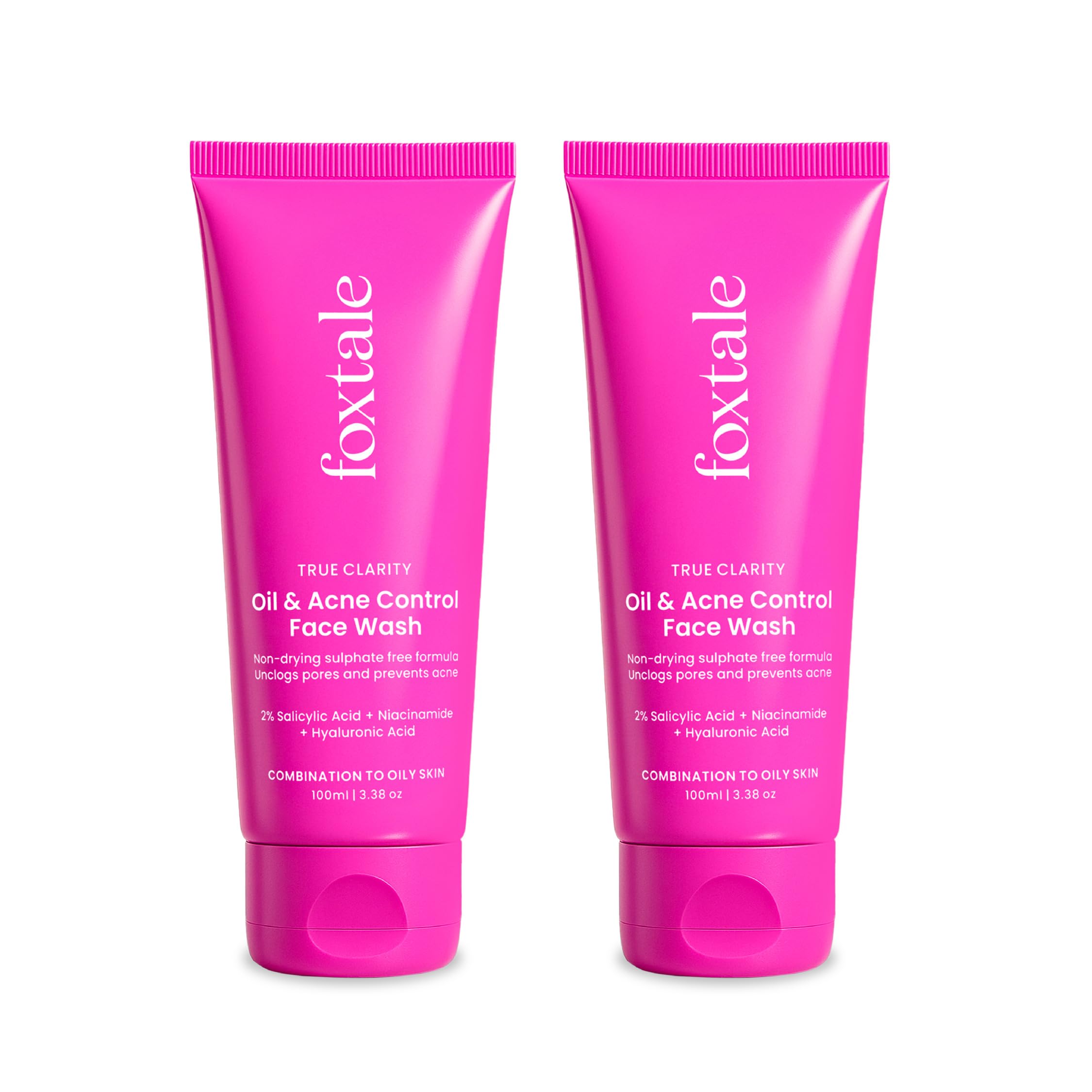 Foxtale Oil & Acne Control Face Pack of 2 · 100 ml (200 ml total) - Image 1