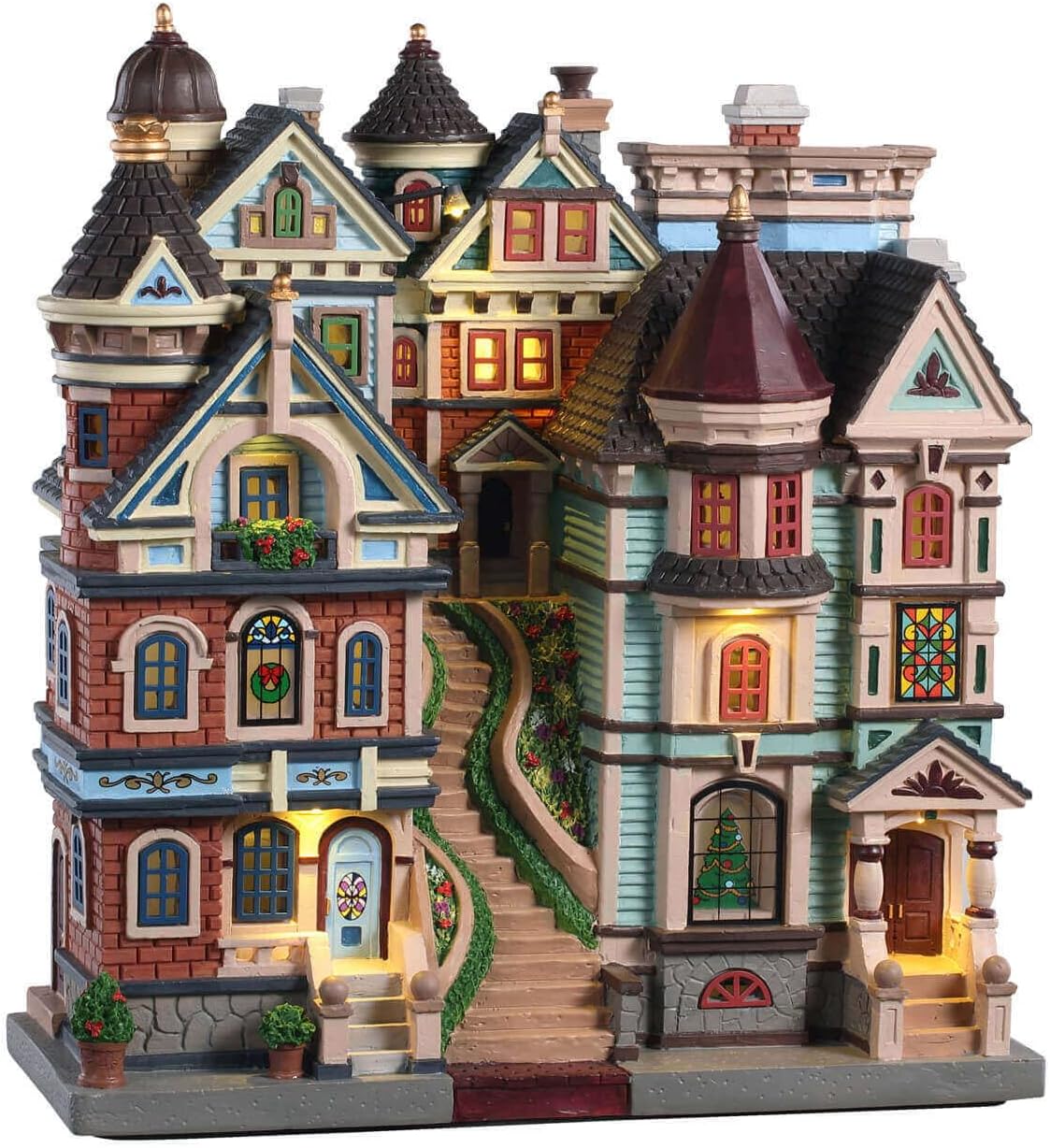 Lemax Christmas Village Houses On A Hill Battery Operated (4.5V) - 05617