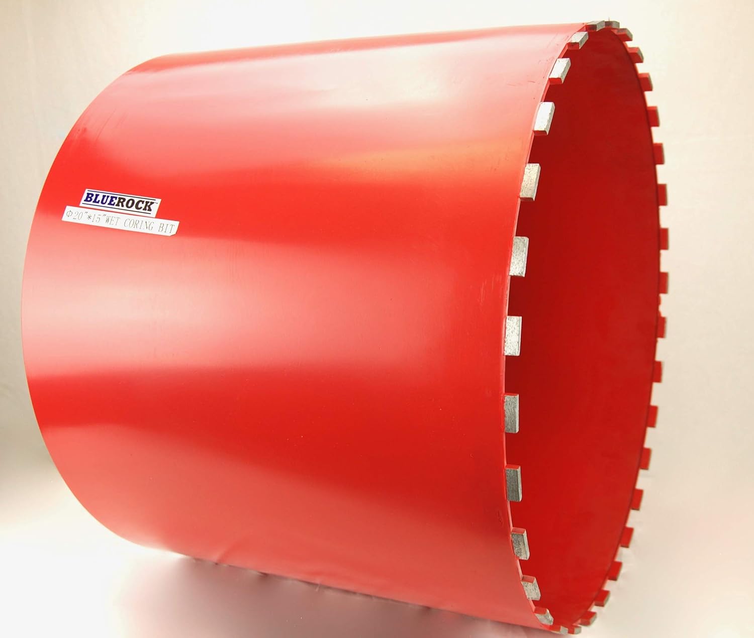 20" Inch Diamond Wet Core Drill Bit 1-1/4” Threads by BLUEROCK Tools for Concrete Rebar Asphalt Brick Rock Masonry Hole Barrel Coring