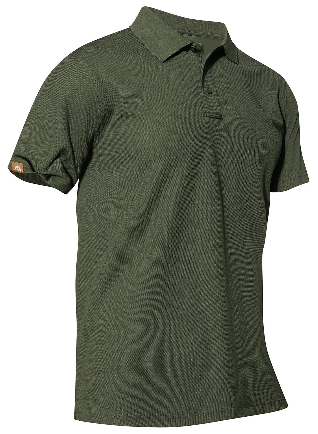 MOERDENG Men's Golf Polo Shirt Regular-fit Quick-Dry Performance Tactical Shirts Short and Long Sleeve Jersey Moisture Wicking Tennis Shirt