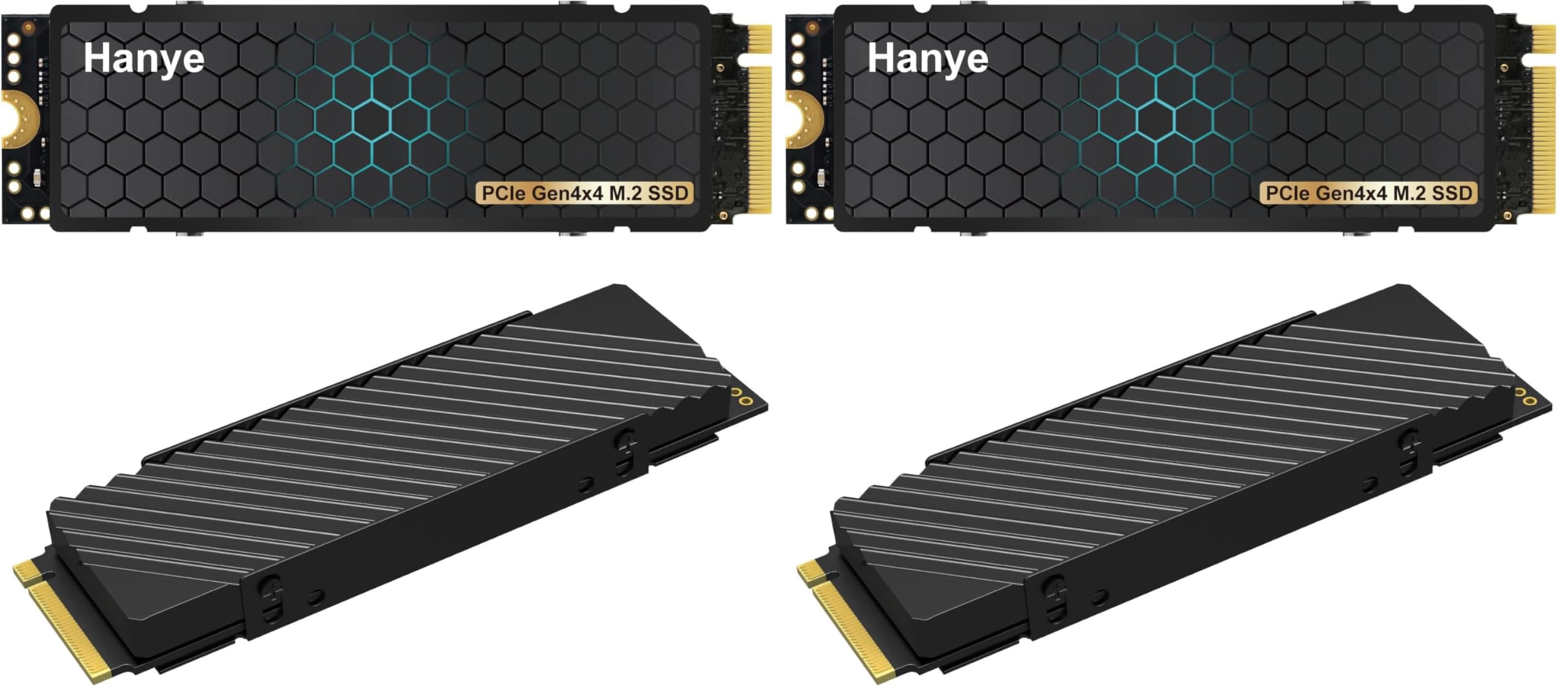 Amazon | Hanye SSD 2TB PCIe Gen4x4 M.2 NVMe 2280 ヒートシンク搭載