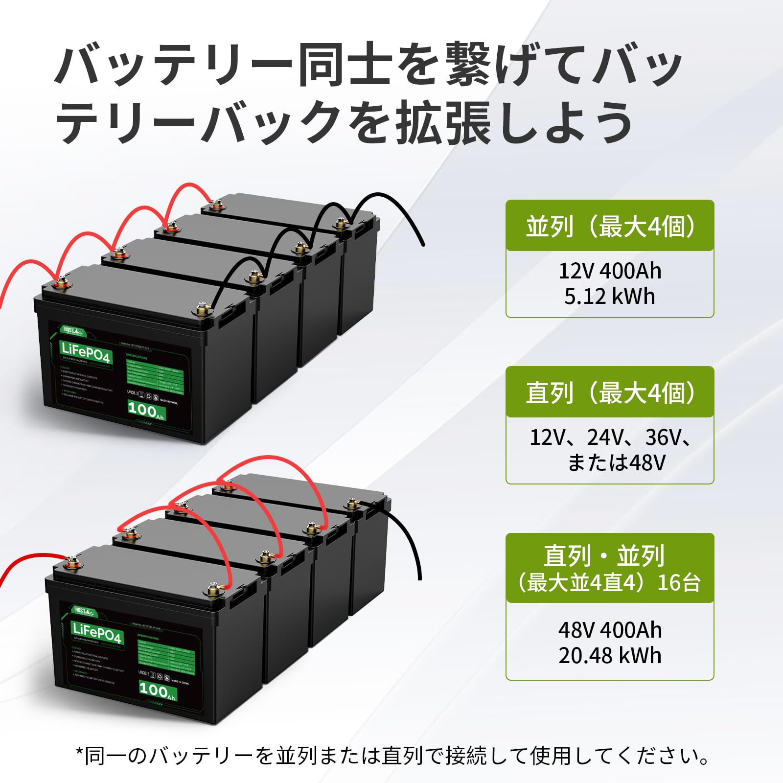 Amazon.co.jp: HQST 12V 100Ah LiFePO4リン酸鉄リチウムイオン 