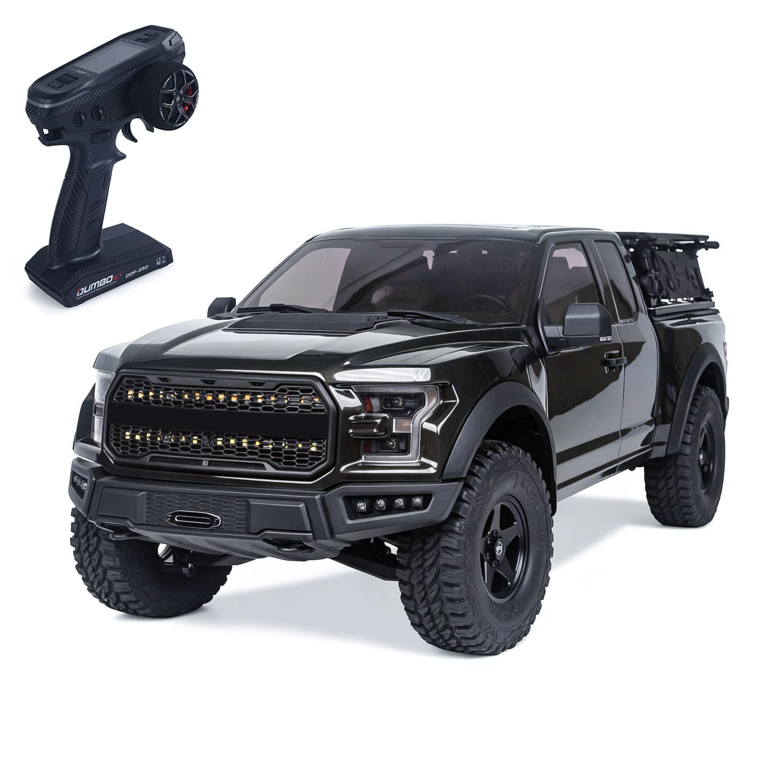 TOUCAN RC HOBBY Traction Hobby 1/8 F150 Bürstenloses elektrisches Off-Road-Auto RC Pickup Allradantrieb 2-Gang-Diff Lock LED-Lichtsystem Modell