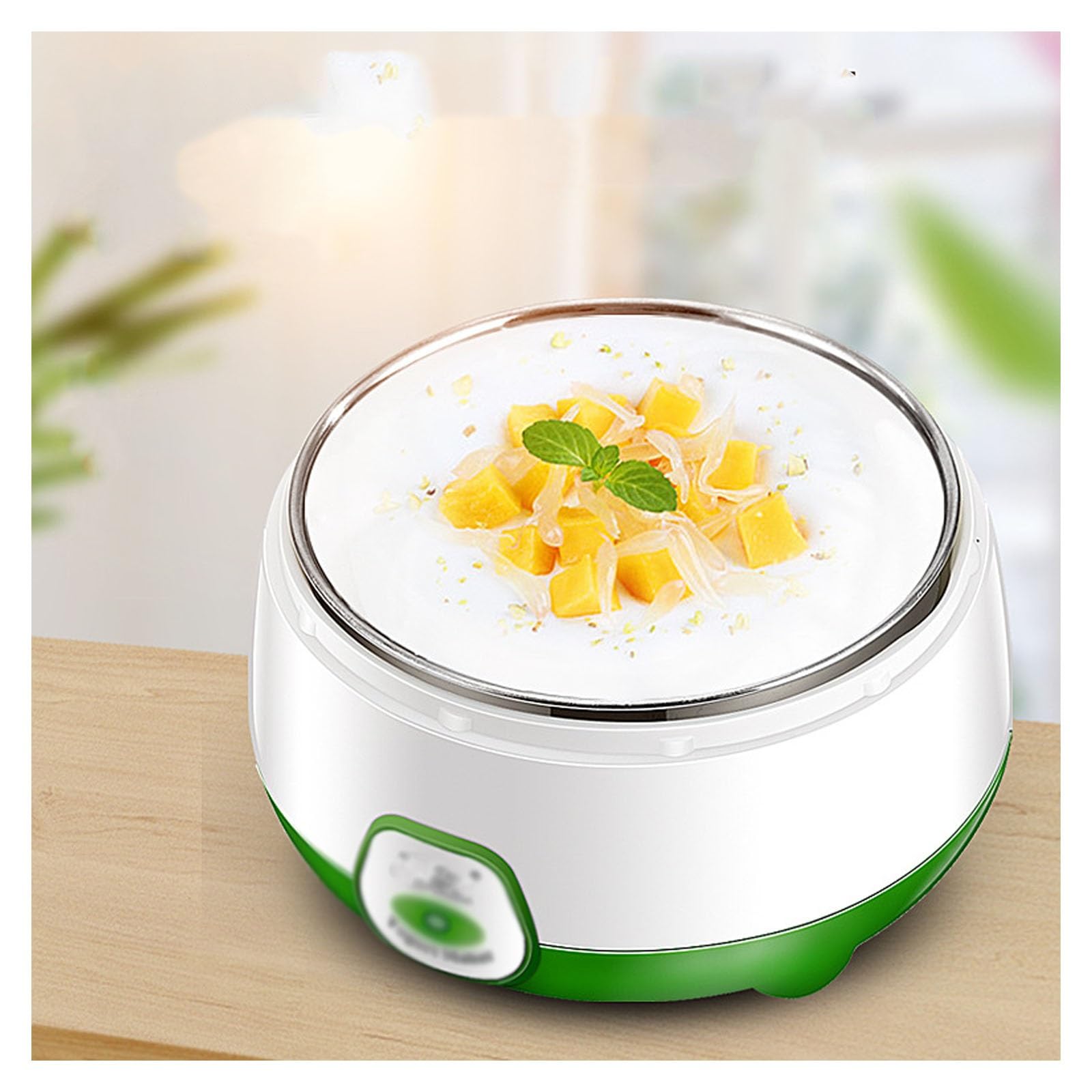 Yogurtiera, Macchina for Yogurt elettrica Automatica Multifunzione,compatta, fermentata e con Tempo Regolabile for preparare Dessert freschi, Yogurt, Formaggio e natto.(Orange)