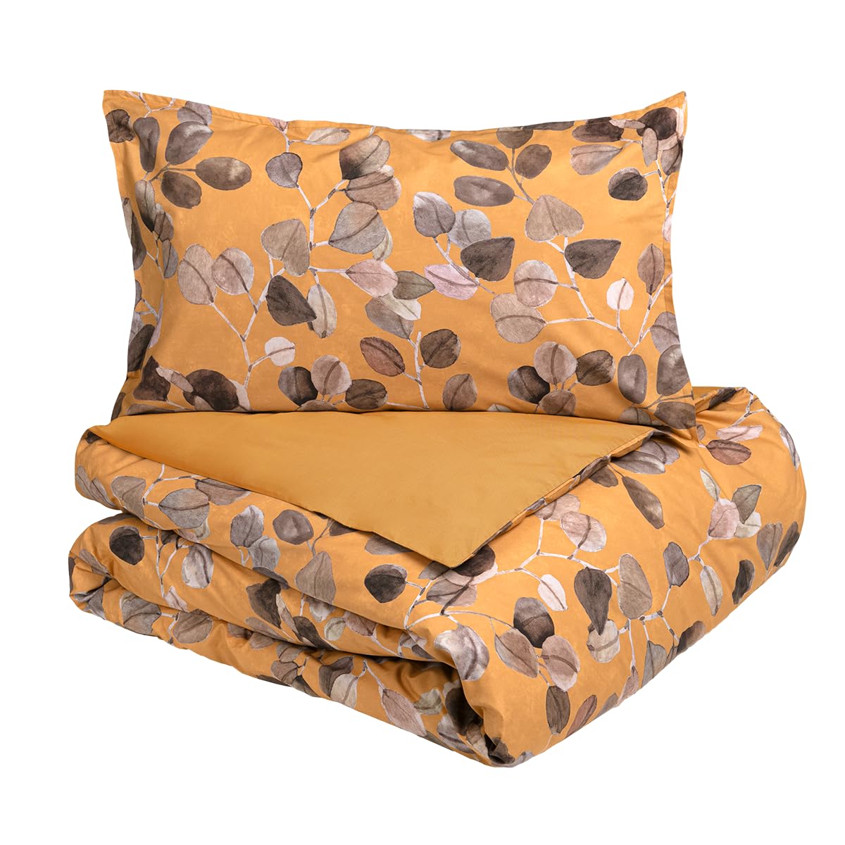 Fazzini copripiumino PIAZZA MEZZO Sabi zucca 4 (sacco cm.200x260+ 2 federe 50x80) - ESCLUSO lenzuolo con angolo