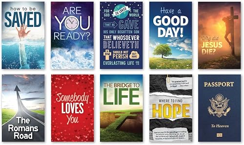Gospel Tracts Assortment (Top Ten Titles - 100 Assorted Tracts - KJV)