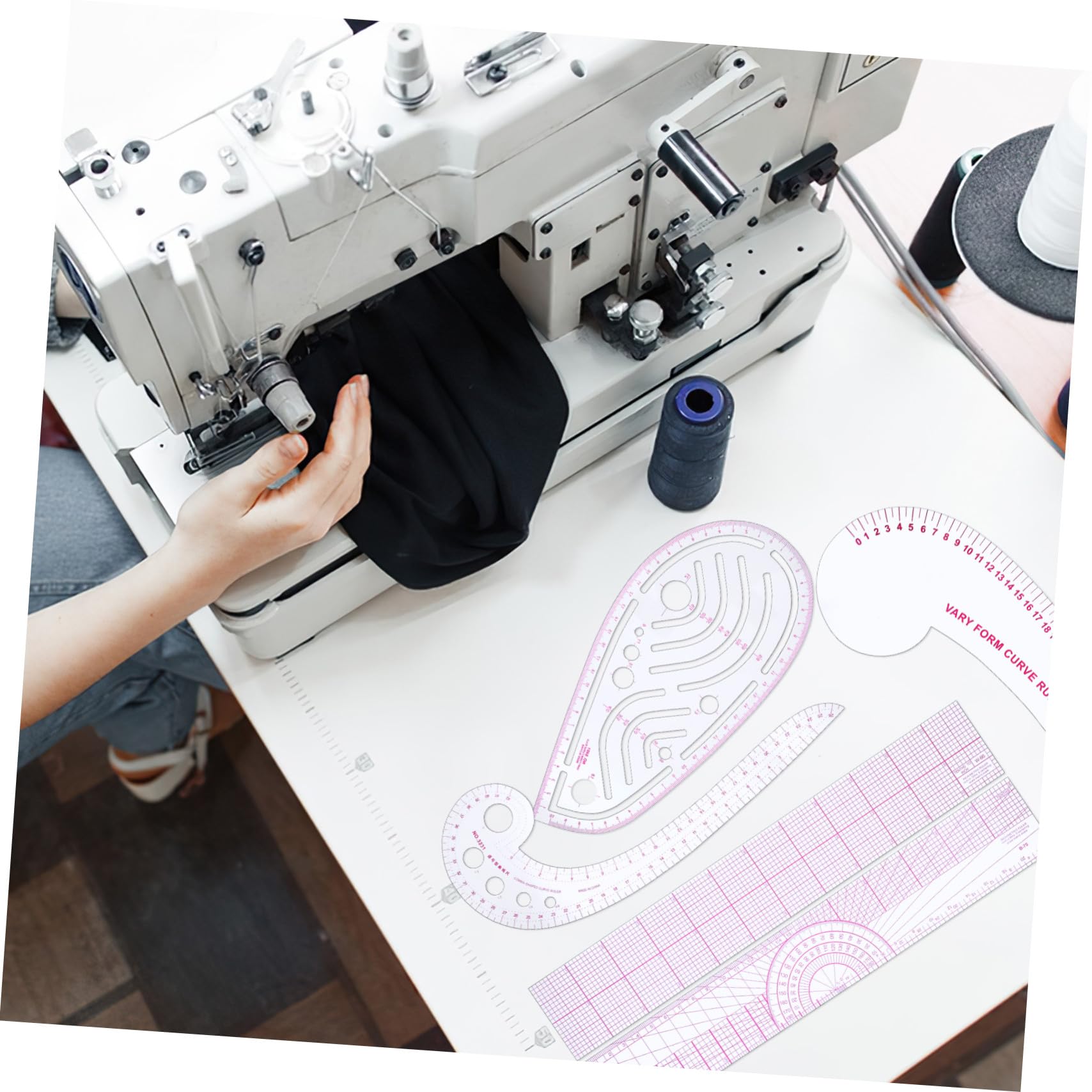 Kurvenlineal 10 Stück für Nähen Schneidern Flexibles Kunststoff Nählineal Multifunktion Transparent Leicht Robust Maßband Schneiderlineale für Selbstgemacht Nähprojekte Reise