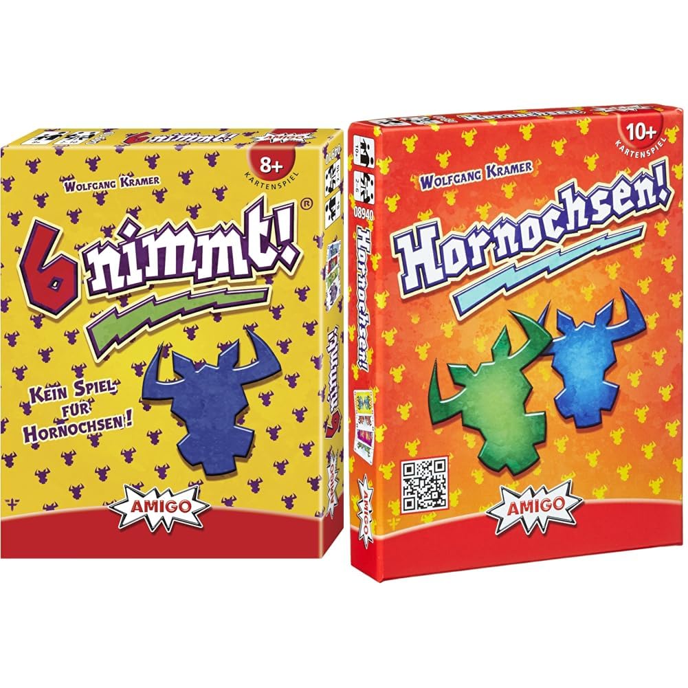 Amigo 4910-6 nimmt!, Kartenspiel Spiele 8940 - Hornochsen, 10