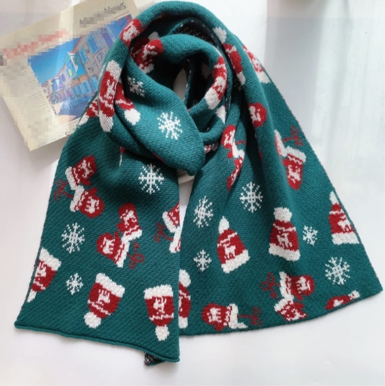 Sciarpa Foulard Scialle Scarf Sciarpa Invernale Unisex Silenziatore Natalizio Sciarpe Calde Spesse Lunghe Da Donna Sciarpe Stole