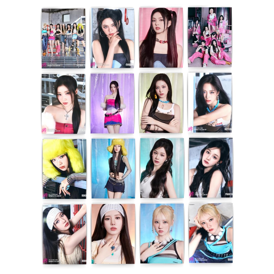 BabyMonster K-pop Photocards Pack of 16 – 16 BabyMonster Photocards Set (8 x 11 cm) – Aesthetic Kpop Idol Merchandise & Decor-image-40