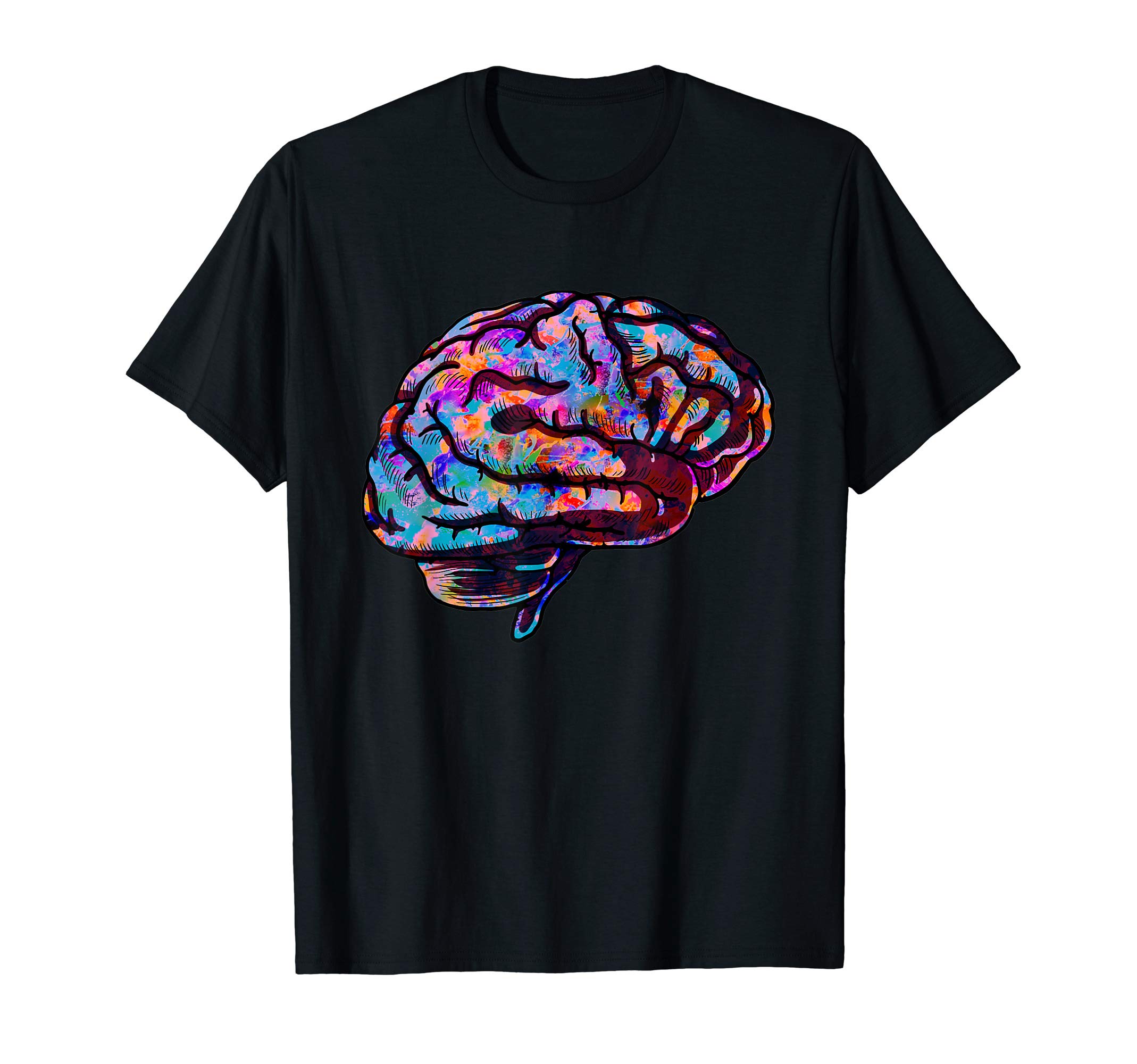 Phsychedelic Art Tie Dye Human Brain Cool Neurologist Gift T-Shirt