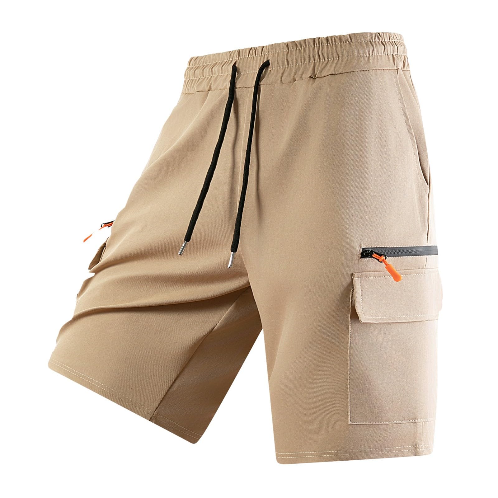 Pantaloncini da lavoro da uomo, lunghezza al ginocchio, con chiusura lampo