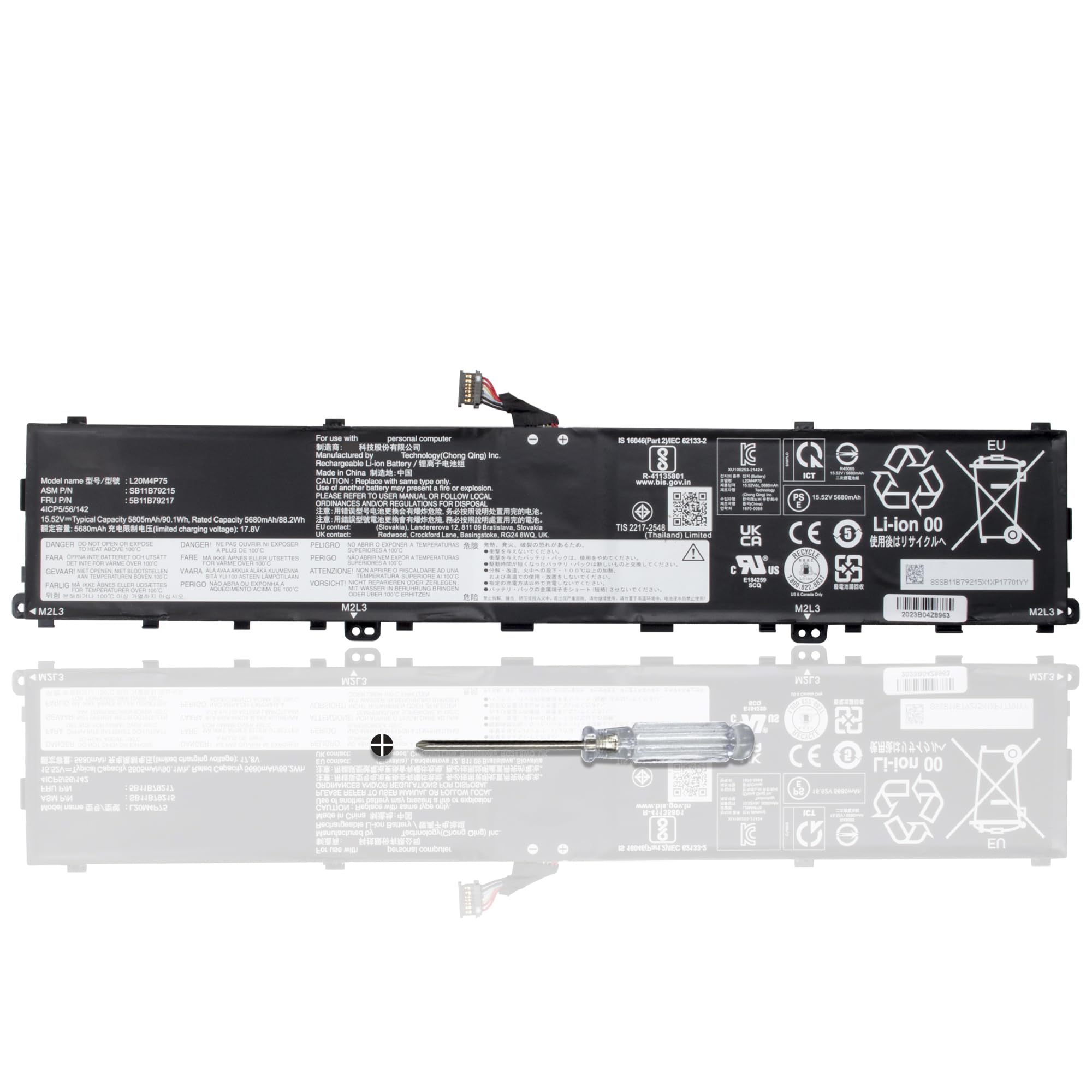 Amazon.com: CQCEO L20M4P75 L20D4P75 Laptop Battery for