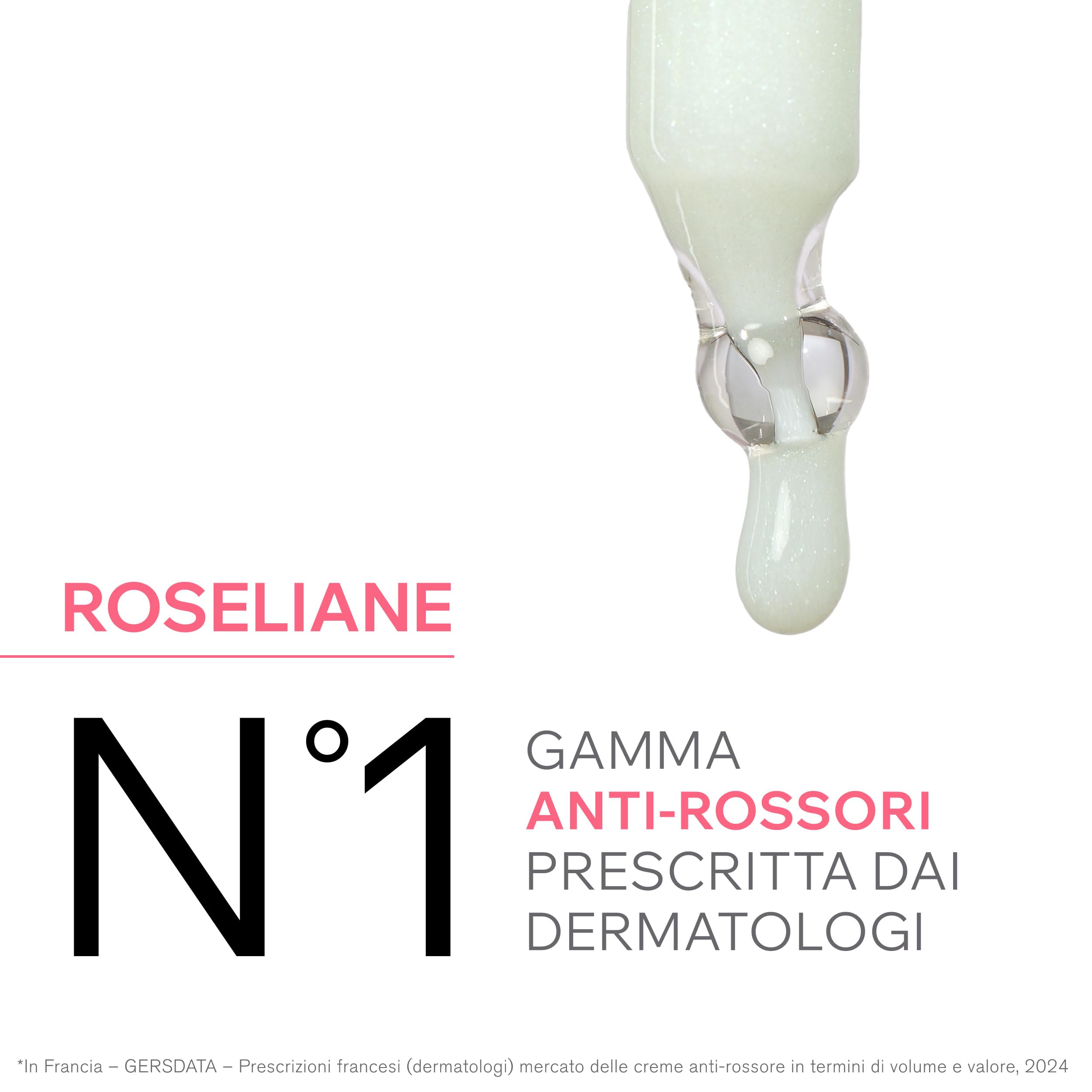 Uriage Roseliane Crema Viso Idratante Anti-Rossori SPF30 con Estratto di Ginseng e Alghe - Riduce i rossori, fornisce un'azione lenitiva di lunga durata. Profumo floreale e fruttato