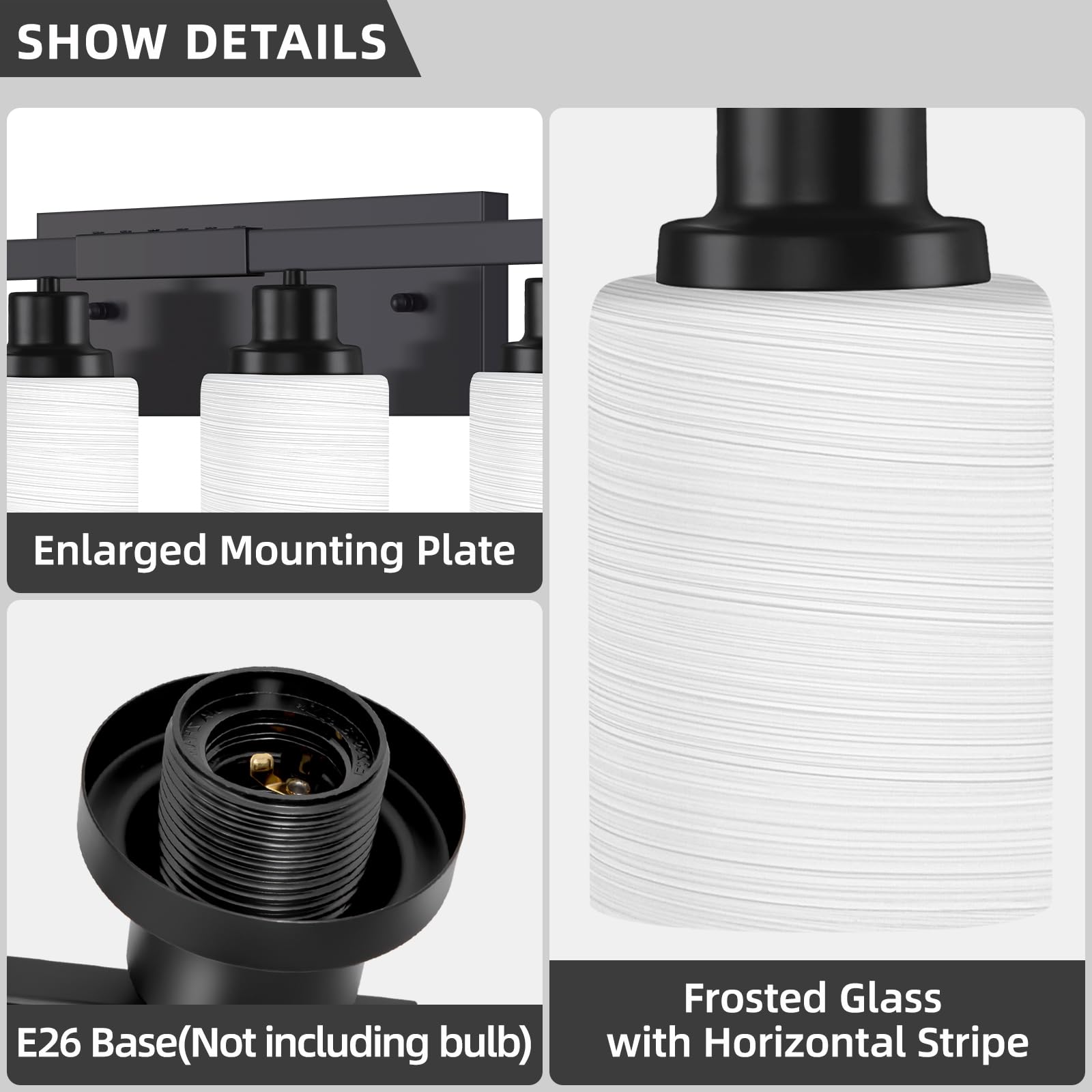 WHAT WE WANT WWW KUMIKOSHADE TYPE2 新品 DIKAIDA 8-Light Bathroom Light Fixtures Over Mirror, 52inch