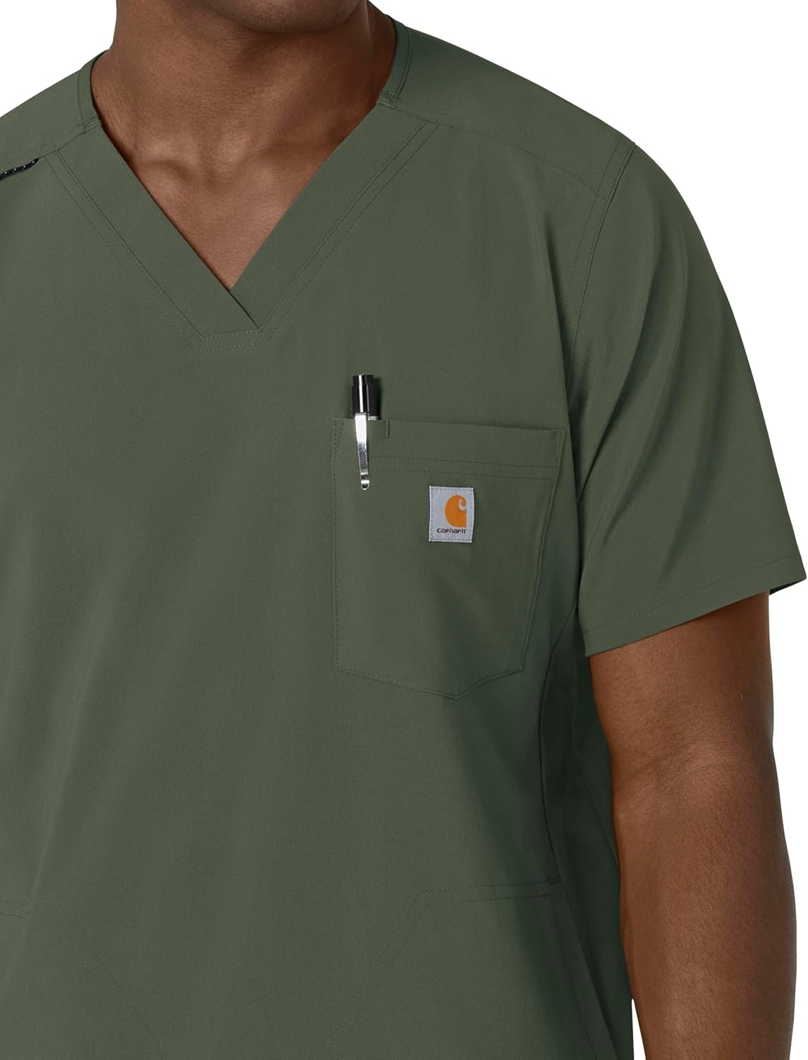 Carhartt mens Cross-flex Modern Fit V-neck Scrub Top