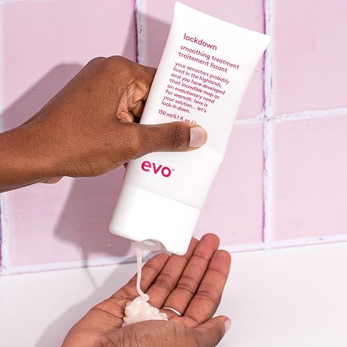 Miniatura 3 de evo Tratamiento suavizante Lockdown - Tratamiento capilar sin enjuague - Protege el cabello tratado con color y reduce el encrespamiento