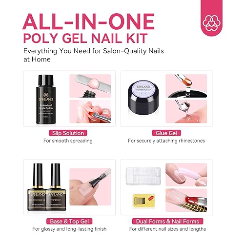 Miniatura 7 de SAVILAND Slip Solution Kit for Poly Gel Nails