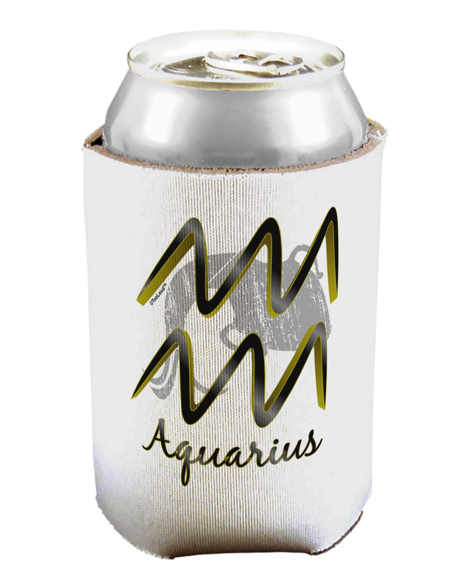 TOOLOUD Aquarius Symbol Can/Bottle Insulator Cooler - 2 Pack