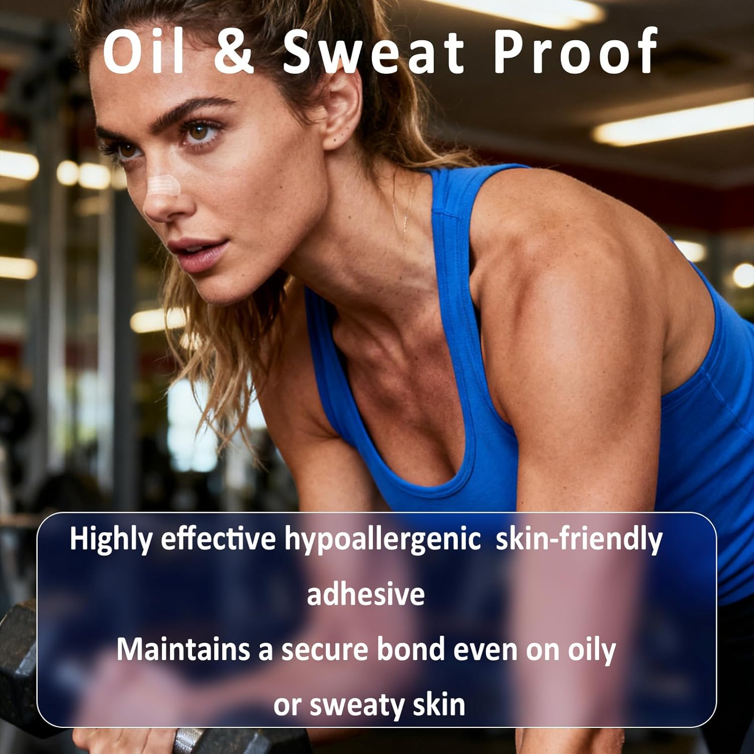 Nasal Strips for Snoring - Extra Strength Nose Strips for Breathing, Clear Nose Tape for Sleeping and Sports, Nasal Congestion Relief, Oil & Sweat Proof(60 Ct) - Image 5