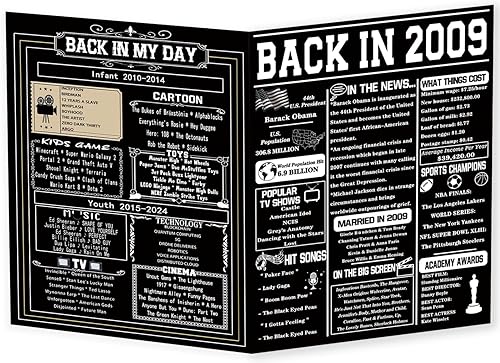 Asmallgf Regalos geniales de cumpleaños número 16 para niños y niñas, tarjeta de cumpleaños jumbo de 16 años para él y ella, decoraciones de feliz