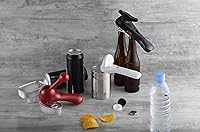 Vista 7 de Kuhn Rikon Auto Safety Master Abridor para latas, botellas y tarros, 9 x 2.75 pulgadas, rojo